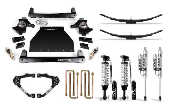 Cognito 4-Inch Elite Lift Kit With Fox FSRR Shocks For 07-18 Silverado/ Sierra 1500 2WD/4WD With OEM Cast Steel Control Arms