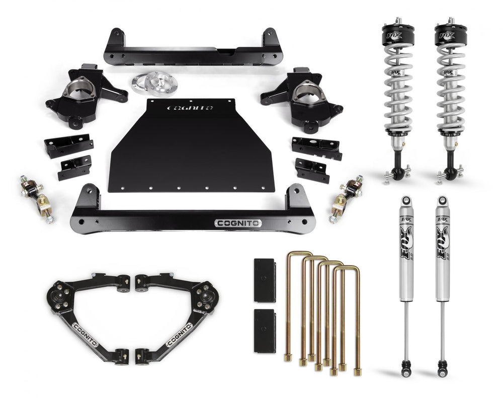 Cognito 6-Inch Performance Lift Kit With Fox PS IFP 2.0 Shocks For 07-18 Silverado/Sierra 1500 2WD/4WD With OEM Cast Steel Contr