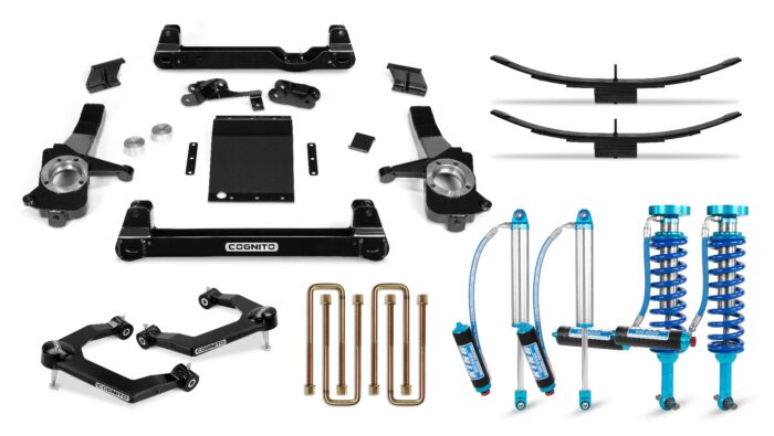 Cognito 4-Inch Elite Lift Kit with King 2.5 Remote Reservoir Shocks For 19-20 Silverado Trail Boss /Sierra AT4 1500 4WD