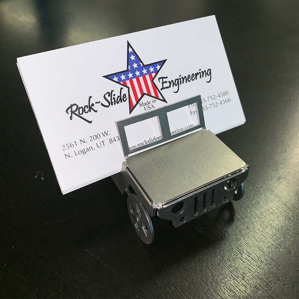 
                  
                    Jeep Business Card Holder Flat Stainless Steel Bendy Jeeps Rock Slide Engineering
                  
                