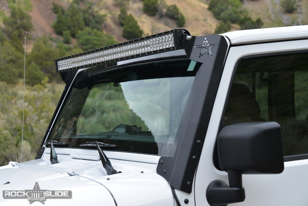 Jeep JK 50 Inch LED A-Pillar Brackets for 07-18 Wrangler JK Rock Slide Engineering