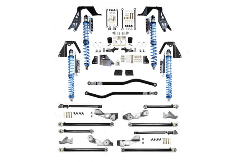 Jeep JLU High Clearance Pro Long Arm NV2514 with Compression Adjusters Plus Black EVO Mfg