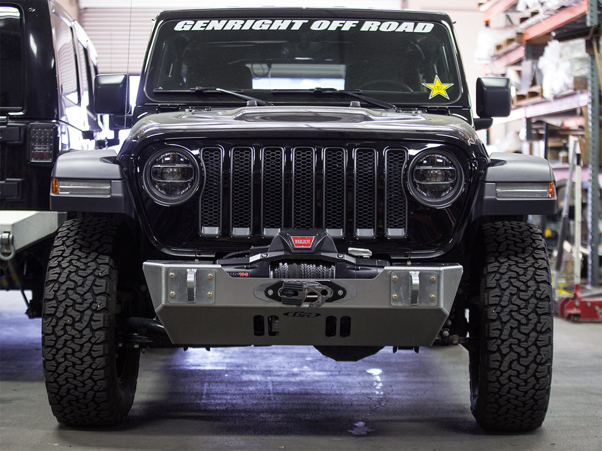 
                  
                    Jeep JL and JT Stubby Front Bumper Aluminum 2019-2020 Jeep Wrangler JL and 2020-Current Jeep Gladiator JT GenRight
                  
                