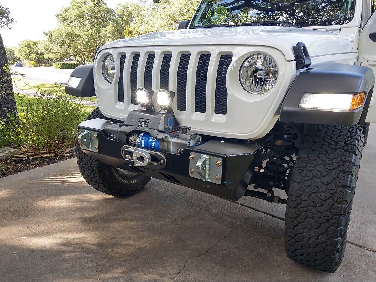 
                  
                    Jeep JL and JT Stubby Front Bumper Aluminum 2019-2020 Jeep Wrangler JL and 2020-Current Jeep Gladiator JT GenRight
                  
                