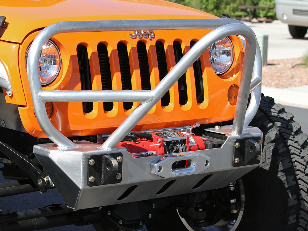 
                  
                    Jeep JL and JT Stinger and Grill Guard Front Bumper Aluminum 2019-2020 Jeep Wrangler JL and 2020-Current Jeep Gladiator JT GenRight
                  
                
