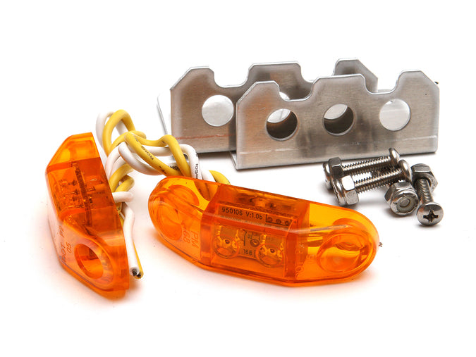 Jeep LED Stealth Side Marker Lights Pair Universal Amber GenRight