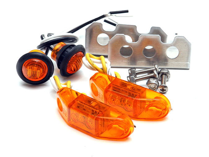 
                  
                    Jeep LED Stealth Marker And Blinker 4 Light Kit Universal Amber  GenRight
                  
                