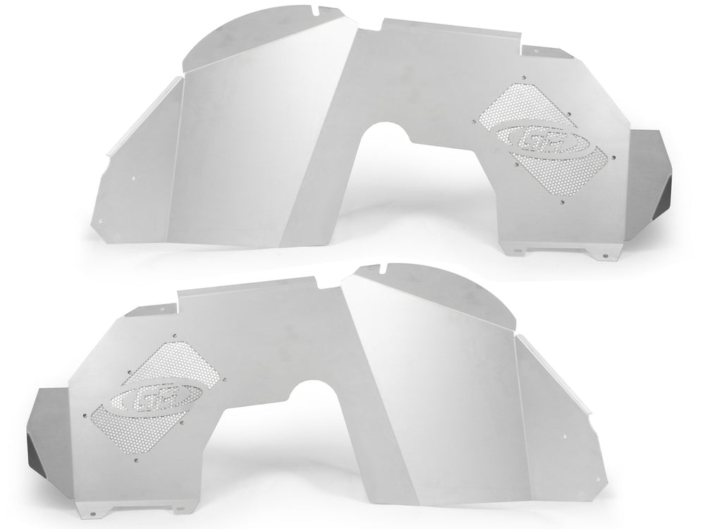 
                  
                    Jeep JL and JT Aluminum Front Inner Fenders Silver Brushed Finish 2019-2020 Jeep Wrangler JL and 2020-Current Jeep Gladiator JT GenRight
                  
                