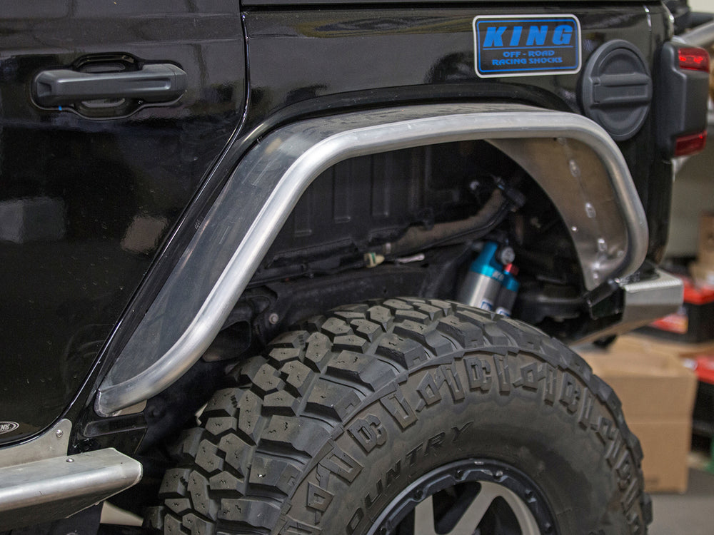 
                  
                    Jeep JL 4.0 Inch Flare Rear Tube Fenders Aluminum Brushed Finish 2019-2020 Jeep Wrangler JL GenRight
                  
                